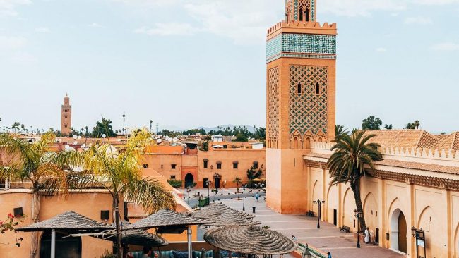 Marrakech sensiblement dépeuplée