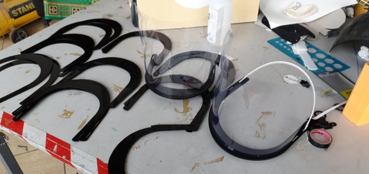 Un prototype des masques produits Un prototype des masques produits