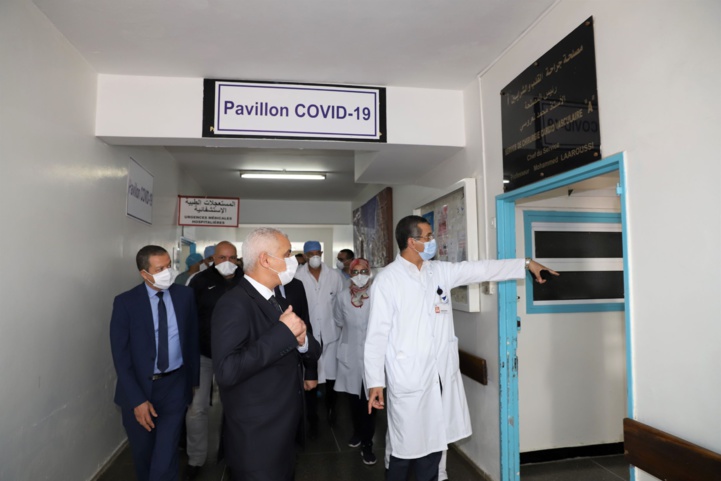 Le pavillon Covid 19 inauguré par Khalid Aït Taleb, le ministre de la santé Le pavillon Covid 19 inauguré par Khalid Aït Taleb, le ministre de la santé