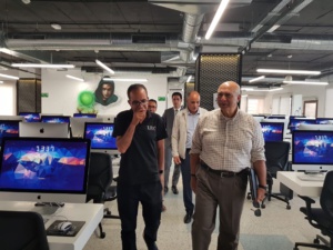 Mustapha Terrab, PDG d'OCP en visite dans les locaux de 1337