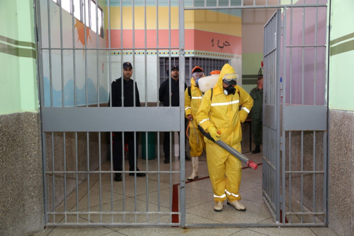 Opération de désinfection au sein de la prison de Taourirt