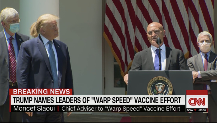 Trump présente officiellement Moncef Slaoui (Vidéo)