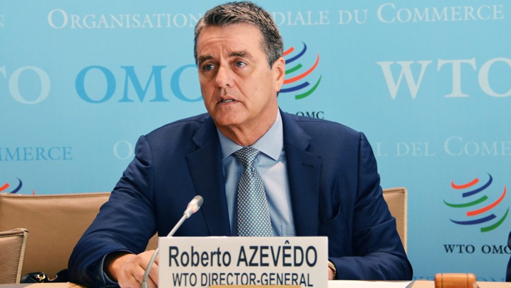 Roberto Azevedo, directeur général de l'Organisation mondiale du commerce.