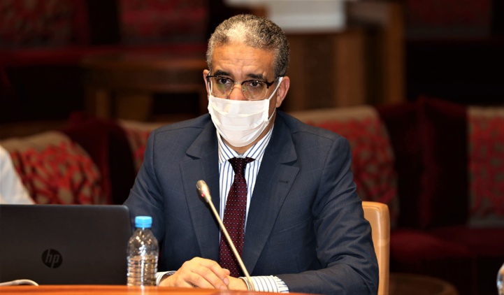 Le ministre de l'Energie, des Mines et de l'Environnement, Aziz Rebbah, lors de la réunion de la Commission des Infrastructures, de l’énergie, des mines et de l'environnement à la Chambre des représentants.