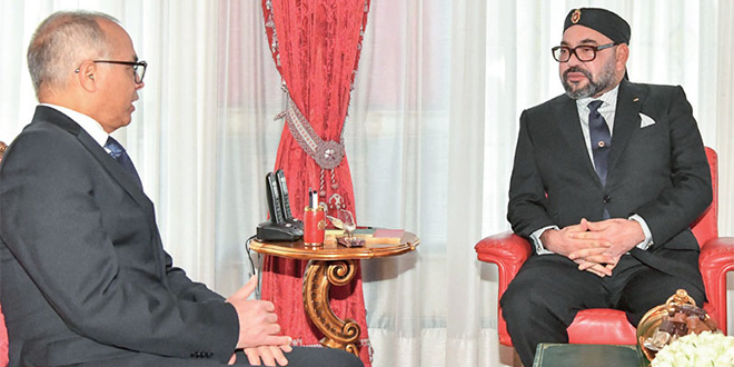 Chakib Benmoussa, président de CSMD reçu par SM le Roi Mohammed VI, le mardi 19 novembre 2019 au Palais Royal à Rabat