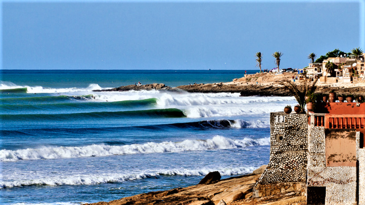 Plage de Taghazout - Région Agadir. Plage de Taghazout - Région Agadir.