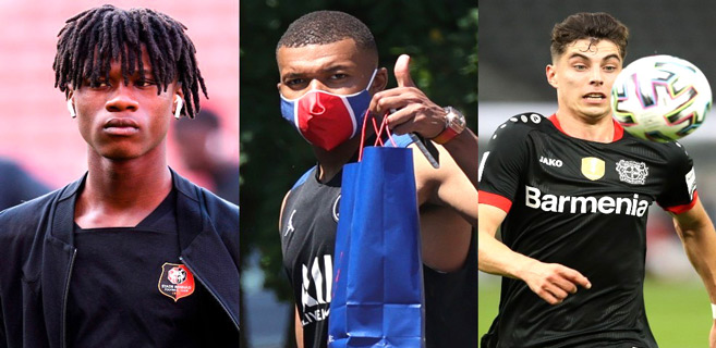 Camavinga, Mbappé et Havertz.