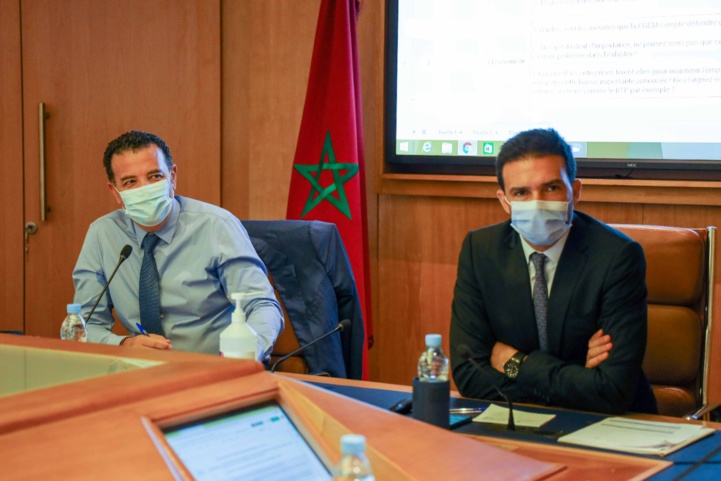 Chakib ALJ et Mehdi TAZI respectivement Président et Vice-Président de la CGEM. Chakib ALJ et Mehdi TAZI respectivement Président et Vice-Président de la CGEM.