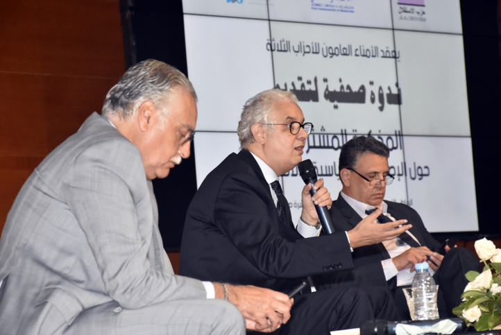 L’Istiqlal, le PAM et le PPS présentent leur mémorandum