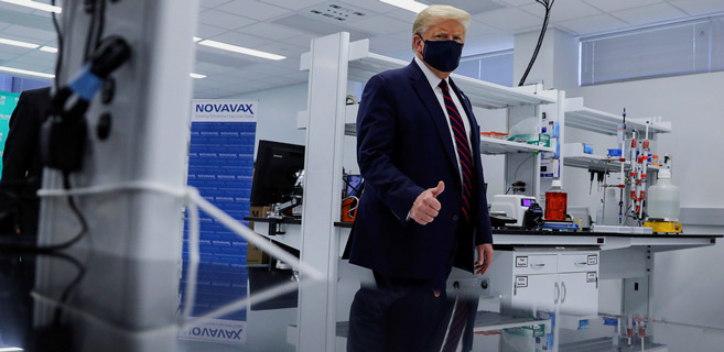 Covid-19 : Trump mise tout sur les vaccins Covid-19 : Trump mise tout sur les vaccins