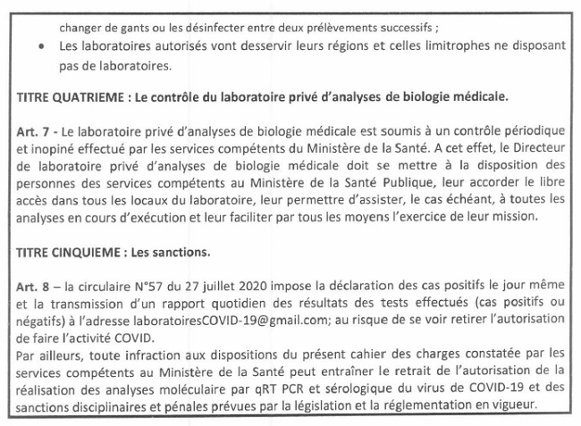 Covid-19 : Les laboratoires privés peuvent désormais diagnostiquer les non-voyageurs