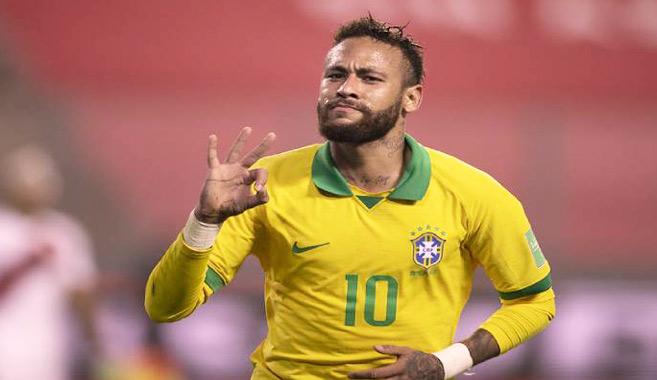 Mondial-2022/Qualifications Amsud : Le Brésil reste en tête, triplé de Neymar