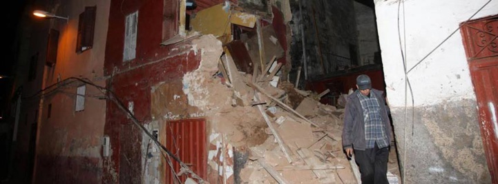 Casablanca: Effondrement partiel de deux maisons Casablanca: Effondrement partiel de deux maisons