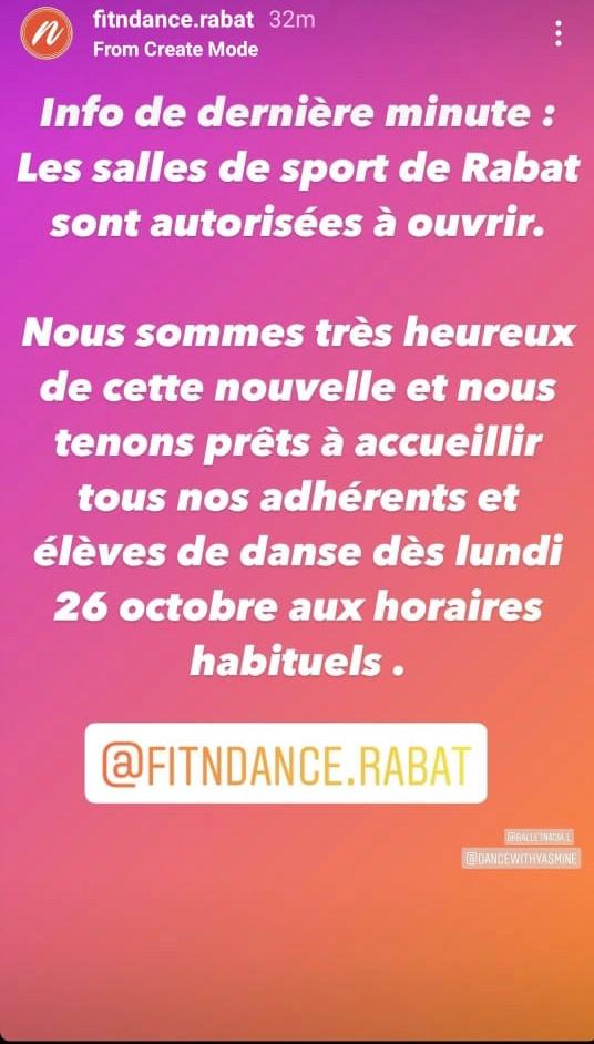 Coup de théâtre : les salles de sport à Rabat autorisées à rouvrir Coup de théâtre : les salles de sport à Rabat autorisées à rouvrir