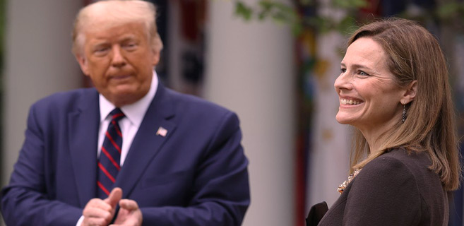 Etats-Unis : Trump s’en frotte les mains, Barrett confirmée à la Cour suprême Etats-Unis : Trump s’en frotte les mains, Barrett confirmée à la Cour suprême