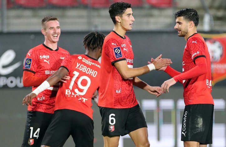 Le défenseur marocain Nayef Aguerd (6). Le défenseur marocain Nayef Aguerd (6).