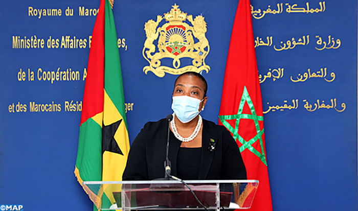 La chef de la diplomatie santoméenne se félicite des relations avec le Maroc