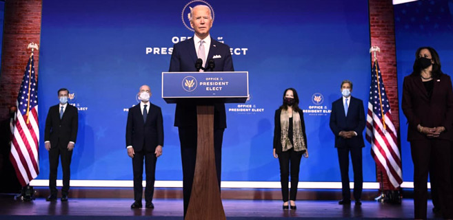 Etats-Unis : Biden présente son équipe et annonce « le retour de l’Amérique »