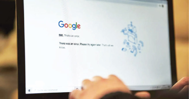 Panne mondiale signalée sur Google Panne mondiale signalée sur Google