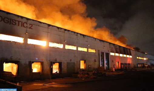 Casablanca : Un dépôt de bus de transport urbain hors d'usage ravagé par un incendie 