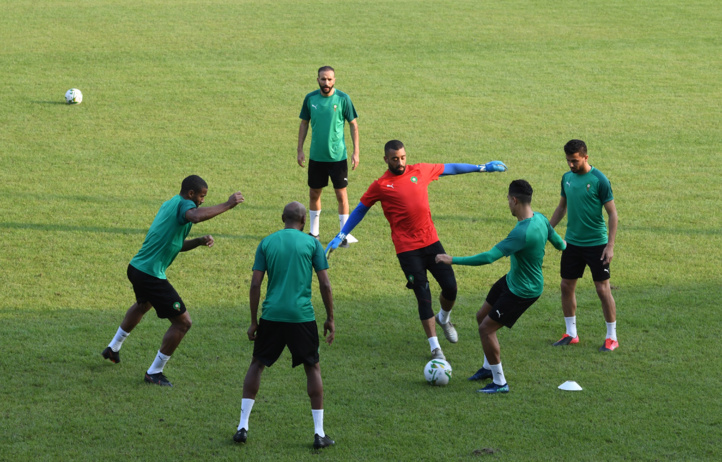 Dernière séance d'entrainement avant le match du Togo.