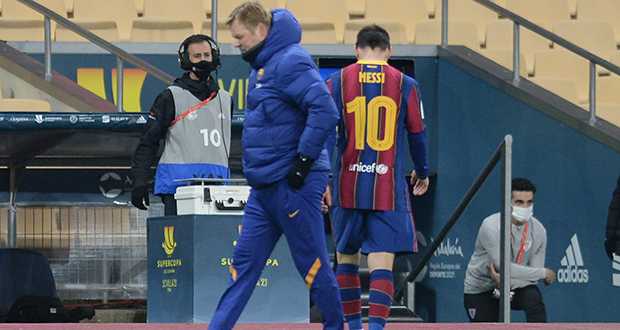Football : Premier carton rouge pour Lionel Messi avec le FC Barcelone Football : Premier carton rouge pour Lionel Messi avec le FC Barcelone