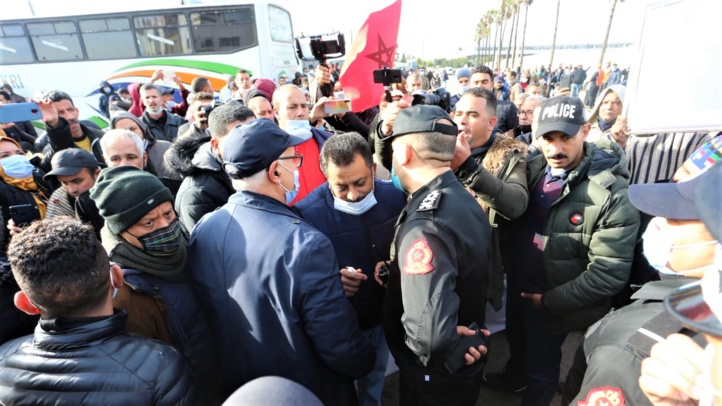 Le "ras-le-bol" des transporteurs (Ph. Kamal). Le "ras-le-bol" des transporteurs (Ph. Kamal).