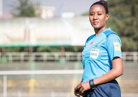 Madame l'arbitre Lydia Tadessa