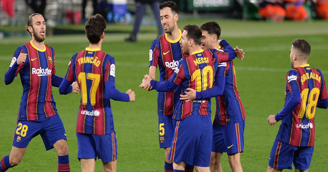 Liga : Barcelone s’impose chez le Betis avec un super Messi Liga : Barcelone s’impose chez le Betis avec un super Messi