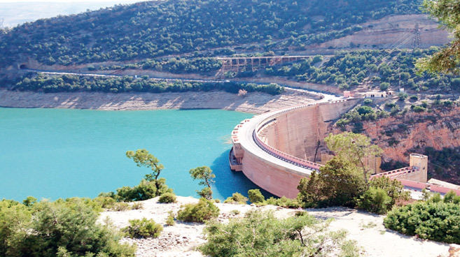 Barrage Bin el Ouidane, situé dans la province d’Azilal.