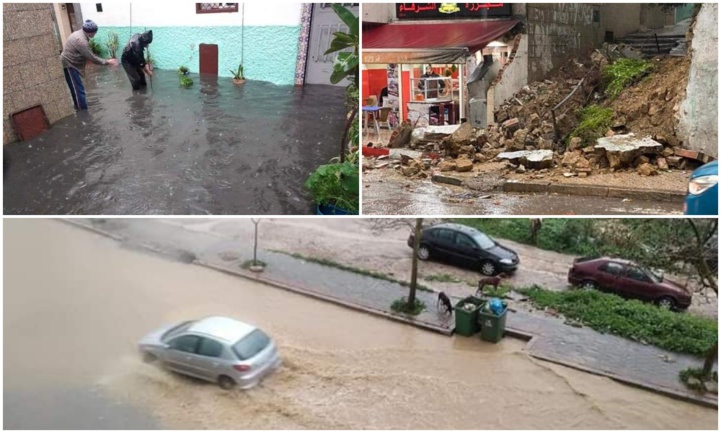 Après Tanger, la ville de Tétouan noyée par des pluies torrentielles (Vidéos)