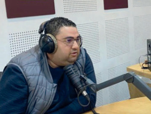 Le Président du CODM Football, Karim Laraki, au micro de Médina FM. Ph. Laglag M.