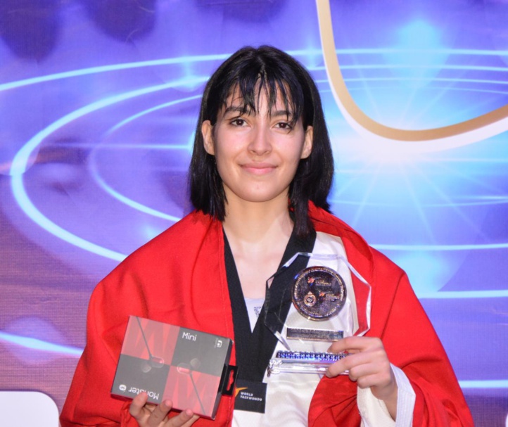 Oumaima Bouchti a remportéi la médaille d’or dans la catégorie des moins 53 kg Oumaima Bouchti a remportéi la médaille d’or dans la catégorie des moins 53 kg