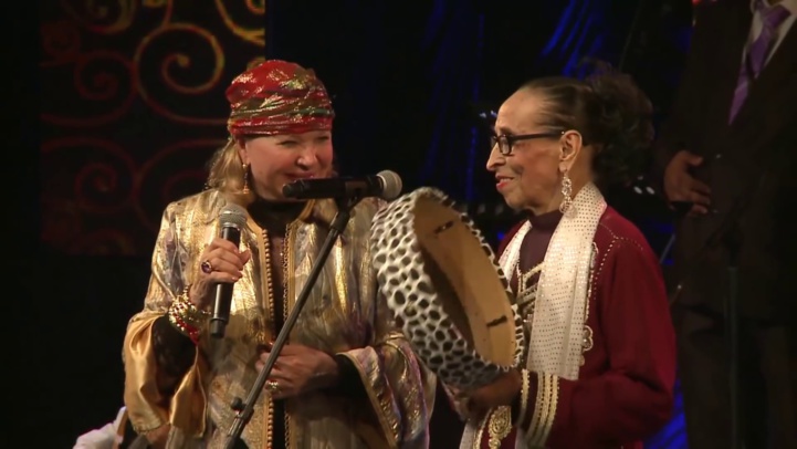 Hajja Hamdaouia avec Raymonde Elbidaouiya. Un duo inédit consommé en 2018 aux Andalousies atlantiques d’Essaouira