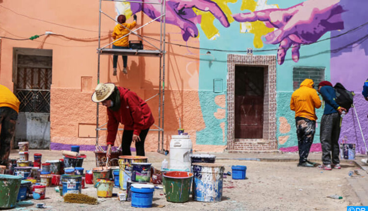 Oujda : des jeunes embellissent la médina avec du Street Art