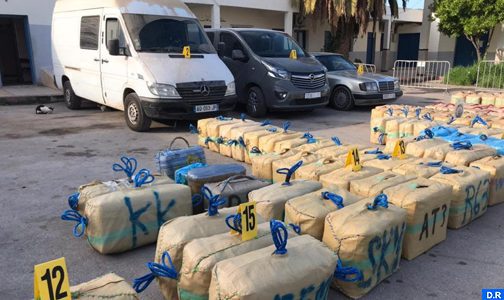 Nador: tentative de trafic international de drogue avortée, 4,779 tonnes de chira saisies