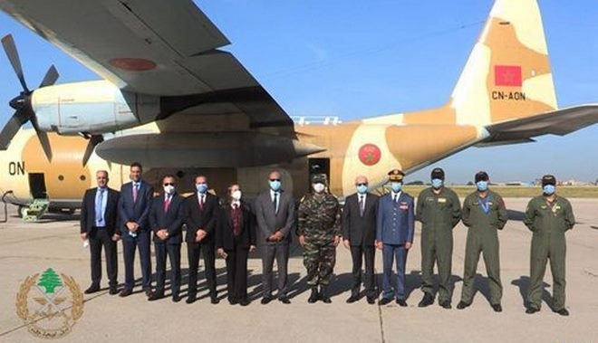 Acheminement des aides alimentaires : l'armée libanaise remercie SM le Roi Acheminement des aides alimentaires : l'armée libanaise remercie SM le Roi