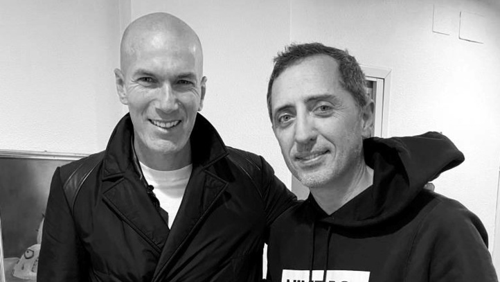 Gad Elmaleh touché par la présence de Zizou à son Show