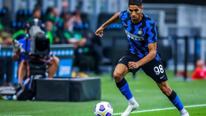 Hakimi deuxième au Top des 10 footballeurs les plus rapides au monde cette saison : 36,49 km à l'heure derrière Alphonso Davis avec 36,51 km/h !