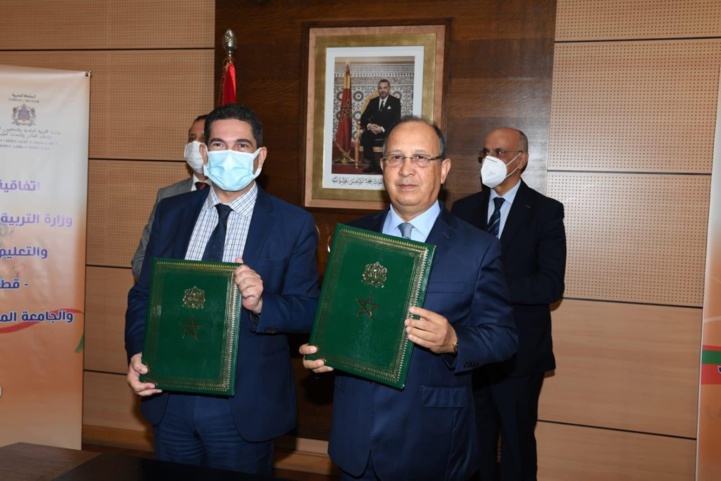 Ministère de l'Education nationale et Fédération de l’Athlétisme: Signature d'une convention-cadre de partenariat pour la promotion du sport scolaire Ministère de l'Education nationale et Fédération de l’Athlétisme: Signature d'une convention-cadre de partenariat pour la promotion du sport scolaire