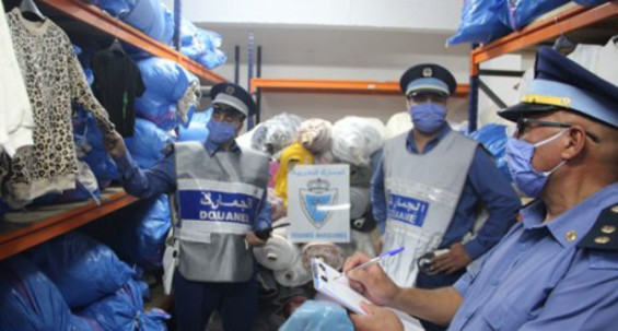 242 millions de DH de marchandises de contrebande confisquées en 2020 242 millions de DH de marchandises de contrebande confisquées en 2020