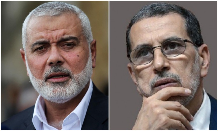 El Othmani discute de la situation en Palestine avec le chef du Hamas