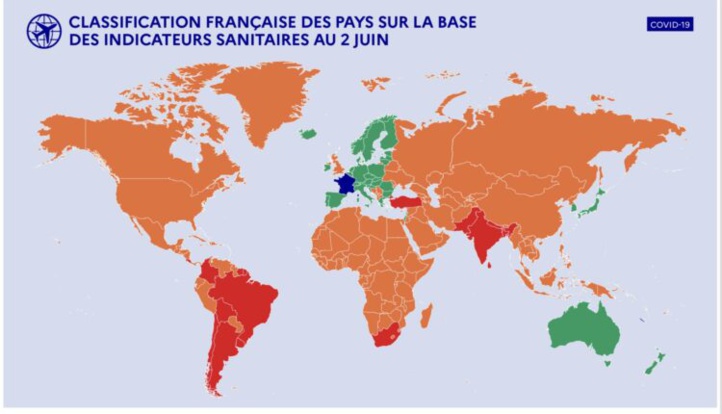 Déplacement vers/de la France : Le Maroc dans la liste « orange » Déplacement vers/de la France : Le Maroc dans la liste « orange »