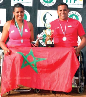 Najwa Awane et Lhaj Boukartacha aux J.O. Najwa Awane et Lhaj Boukartacha aux J.O.