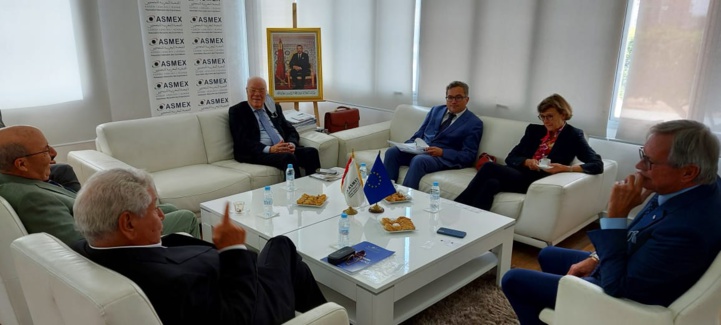 Pacte de Modernisation du Commerce et l’Investissement : L’ASMEX reçoit l’Ambassadeur de l’UE au Maroc Pacte de Modernisation du Commerce et l’Investissement : L’ASMEX reçoit l’Ambassadeur de l’UE au Maroc