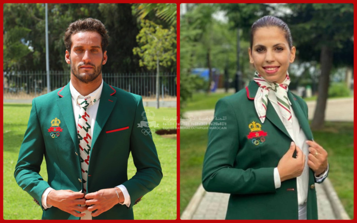 JO Tokyo / Porteurs du drapeau national : Oumaima Bel Habib (boxe) et Ramzi Boukhiam (surf) JO Tokyo / Porteurs du drapeau national : Oumaima Bel Habib (boxe) et Ramzi Boukhiam (surf)