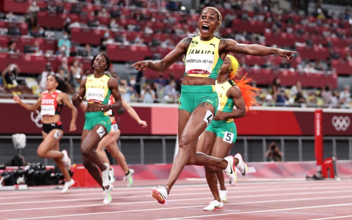 Tokyo 2020 : Elaine Thompson (Jamaïque) 100 m féminin : 10 s 61 à 0,62 s du record mondial Tokyo 2020 : Elaine Thompson (Jamaïque) 100 m féminin : 10 s 61 à 0,62 s du record mondial