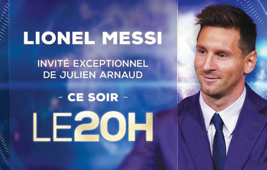 Messi, invité exceptionnel sur TF1