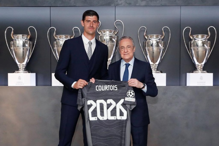 Real Madrid : Thibaut Courtois prolonge jusqu'à 2026