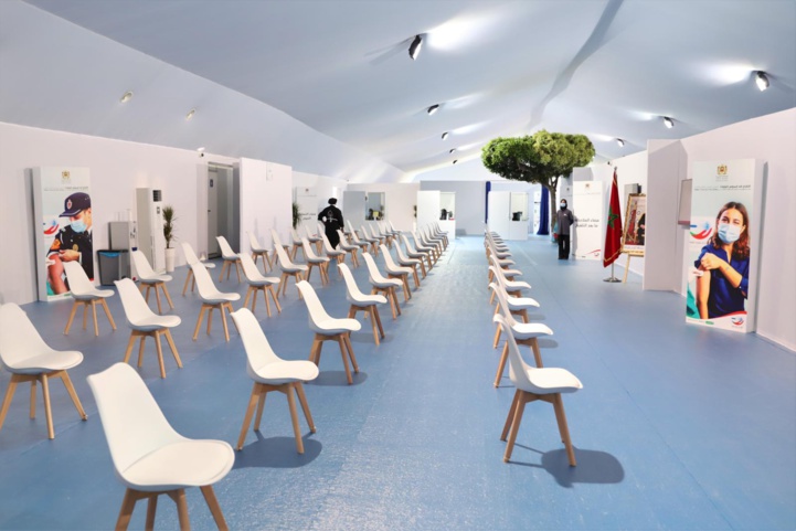 Salé: Lancement d'un centre de vaccination numérique et intégré Salé: Lancement d'un centre de vaccination numérique et intégré